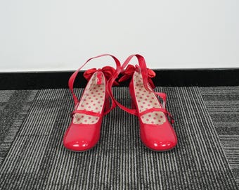 Madoka Kaname Cosplay Boots Custom Made | Handmade Anime Shoes for Costume