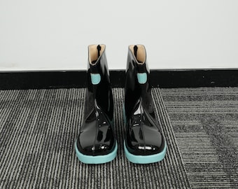Miku Shiny Cosplay Boots Custom Made | Handmade Anime Shoes for Miku Costume