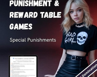 Tabla de castigos y recompensas: gráfico de femdom imprimible para realizar un seguimiento de la obediencia, las tareas de disciplina y el entrenamiento de sumisión. Descarga instantánea.