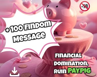 100 wiadomości Findom w 5 kategoriach! Najlepszy przewodnik po nagrodach, karach i dominacji finansowej dla pewnej siebie dominatrix - natychmiastowe pobranie