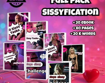 Sissyfication Full Pack – 20 e-booków do feminizacji, szkolenia i upokorzenia • Kompletny przewodnik po transformacji Sissy dla posłusznych uległych – pobierz