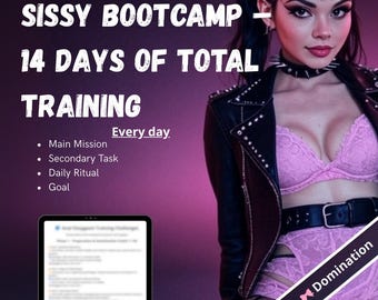 Obóz szkoleniowy dla zniewieściałych – 14-dniowy program szkoleniowy z zakresu feminizacji i upokarzania z codziennymi zadaniami, rytuałami i ćwiczeniami posłuszeństwa – do pobrania natychmiast