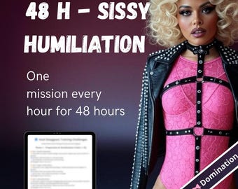 48-godzinne wyzwanie upokarzania zniewieściałych – 1 poniżające zadanie co godzinę przez dwa dni posłuszeństwa, feminizacji i kontroli – do pobrania natychmiast