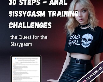 30-etapowy trening anal sissygasm – progresywne zadania analne, ćwiczenia z użyciem korków i krawędzi dla głębokiego upokorzenia, ostateczne uwolnienie – natychmiastowe pobranie