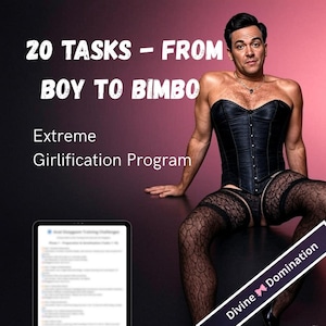 20 uppgifter från pojke till bimbo – feminisering, förnedring och transformationsutmaningar för att träna din sissy steg för steg – omedelbar nedladdning
