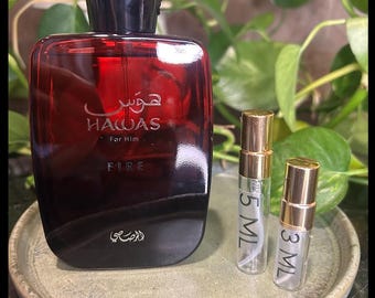 Rasasi Hawas Fire | 2ml / 3ml / 5ml | Fragrance Decants | Samples | Travel Size