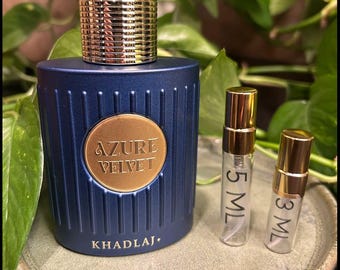 Khadlaj Azure Velvet | 2ml / 3ml / 5ml | Fragrance Decants | Samples | Travel Size