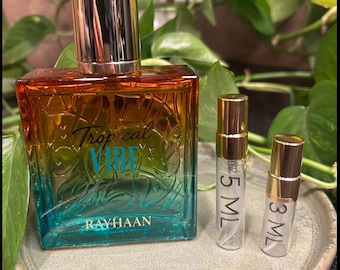 Rayhaan Tropical Vibe / 2 ml / 3 ml / 5 ml / Fragancia decantada / Muestras / Tamaño de viaje