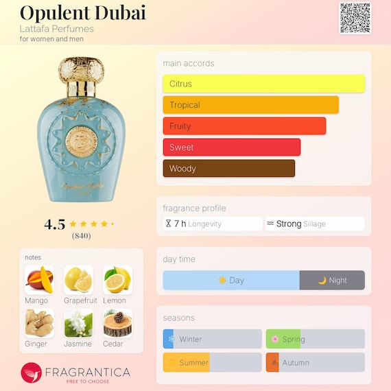 Lattafa Opulent Dubai | 2ml / 3ml / 5ml | Fragrance Decants