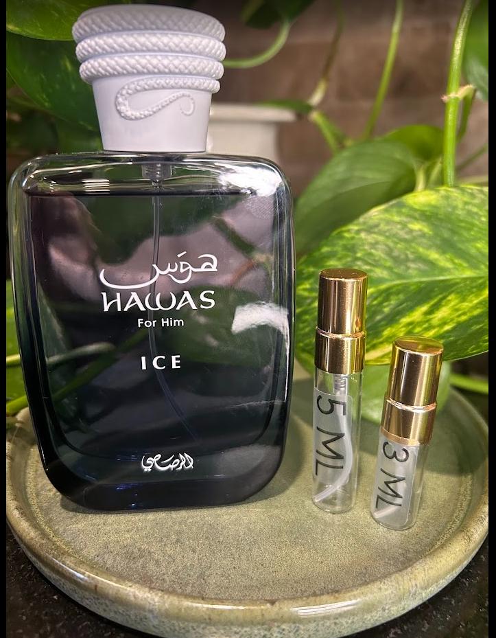 Rasasi Hawas Ice | 2ml / 3ml / 5ml | Fragrance Decants | Samples