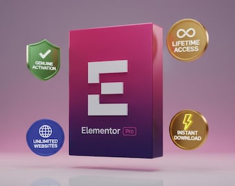 Elementor Pro | Ativação genuína para WordPress | Acesso vitalício | Sites ilimitados | Versão mais recente