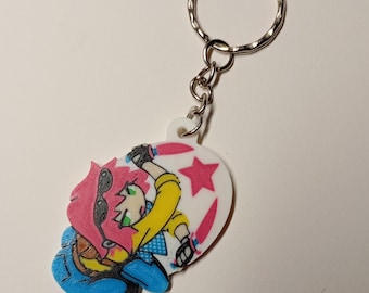 Counter Strike Kawaii T Keychain – 10th Anniversary Sticker Inspired Gamer Charm