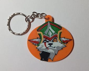 Kled League of Legends Emote Keychain | 3D Printed LoL Champion Charm