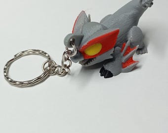 Nargacuga Monster hunter wilds Mini Keychain | 3D Printed Video game charms Cute chibi version