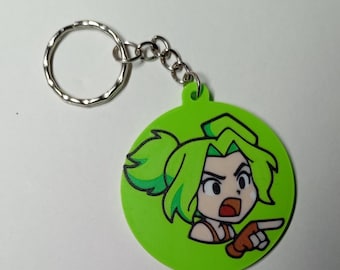 Zeri League of Legends Emote Keychain | 3D Printed LoL Champion Charm