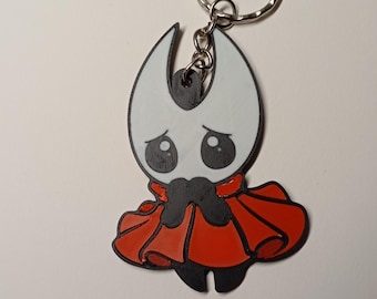Hollow Knight Hornet Cute Keychain, Big Eyes Chibi Game Charm, Indie Gamer Gift, Fan Art Accessory, Backpack Pendant