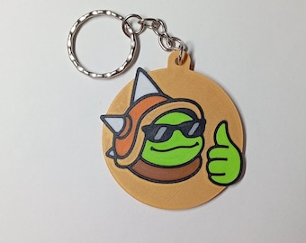 Rammus League of Legends Emote Keychain | 3D Printed LoL Champion Charm