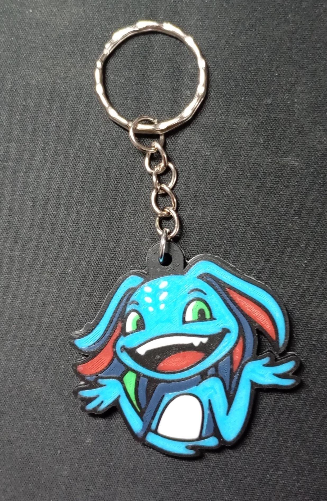 Fizz League of Legends Emote Keychain | 3D Printed Lol Champion