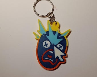 Counter Strike Clicking Heads Keychain – Anniversary Capsule Sticker Design – Gamer Keyring Gift