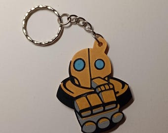 Blitzcrank Does Not Compute Emote Keychain – League Robot Gamer Charm
