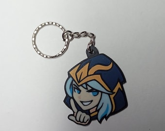Ashe League of Legends Emote Keychain | 3D Printed LoL Champion Charm