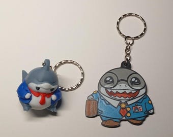 Jeff Marvel Rivals Emote Keychain | 3D Printed Marvel charms comic book