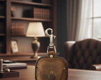 Capa de couro para AirPods 3 – Personalizada na cor marrom