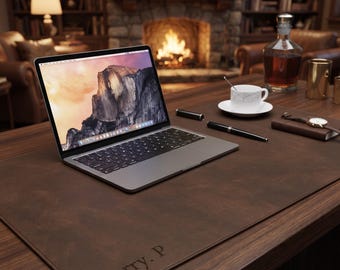 Leather Desk Mat – Personalized Engraving