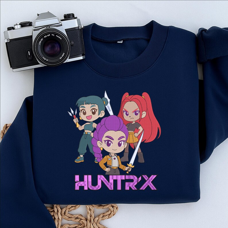 Huntrix Patch Huntrix Embroidery Patch, Chibi Anime Girl Squad, Warrior Badge - Etsy