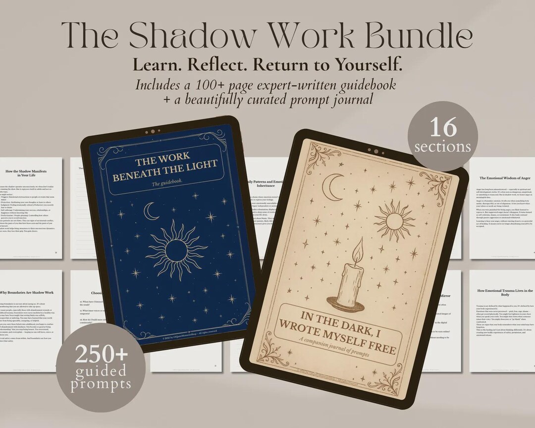 Free Shadow Work Journal.pdf Shadow Work Journal & Workbook Bundle | 250+ Shadow Work Prompts ...