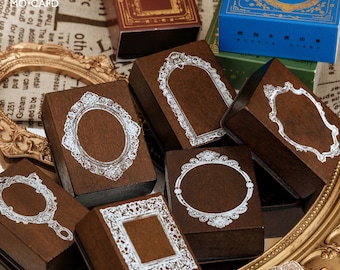 Mirror Story Series Rubber Stamps – Vintage Mirror Frames 6 Styles