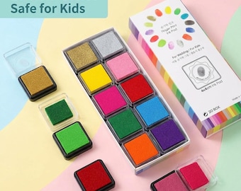 A SET 20-color children's finger painting ink paste - washable, non-toxic DIY art products