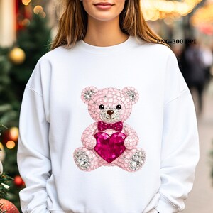 Cute teddy mama png mothers day girly design