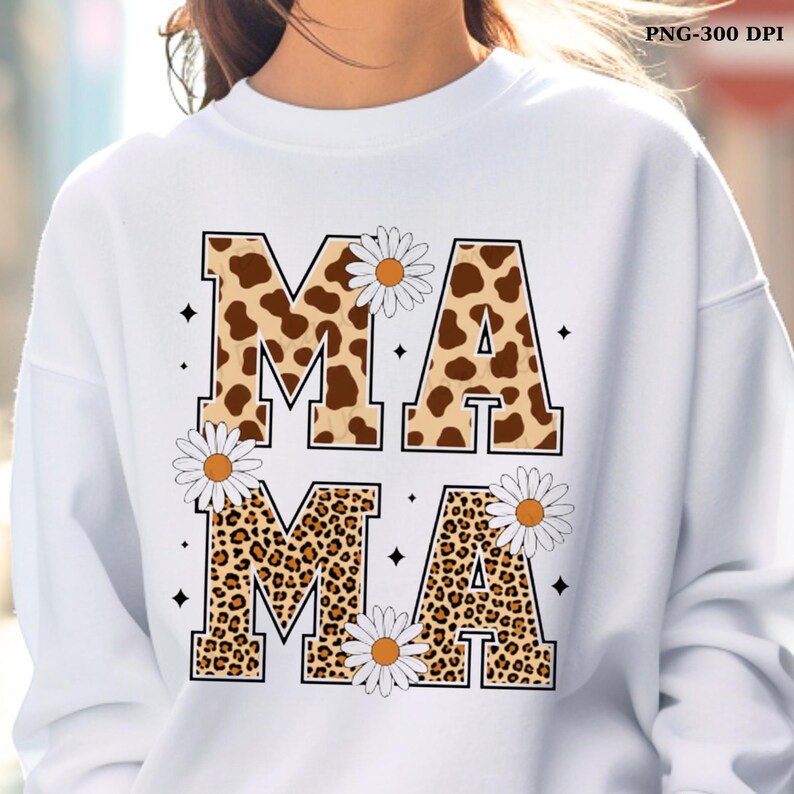 Leopard mama png trendy mothers day shirt design