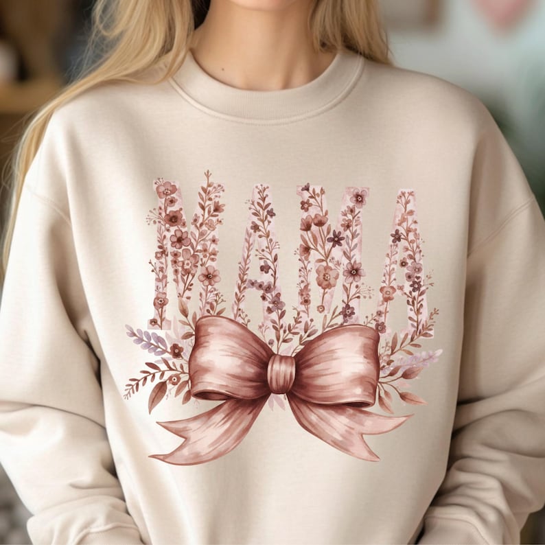 Floral mama png wreath mothers day sublimation design