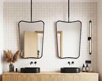 Next Generation Bathroom Decoration, Stainless Shower Mirror, Luxury Ceiling Mirror with Metal Frame