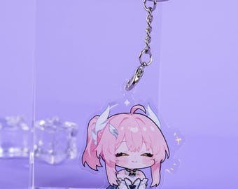 Wuthering Waves Chibi Keychain – Holographic Acrylic Charm