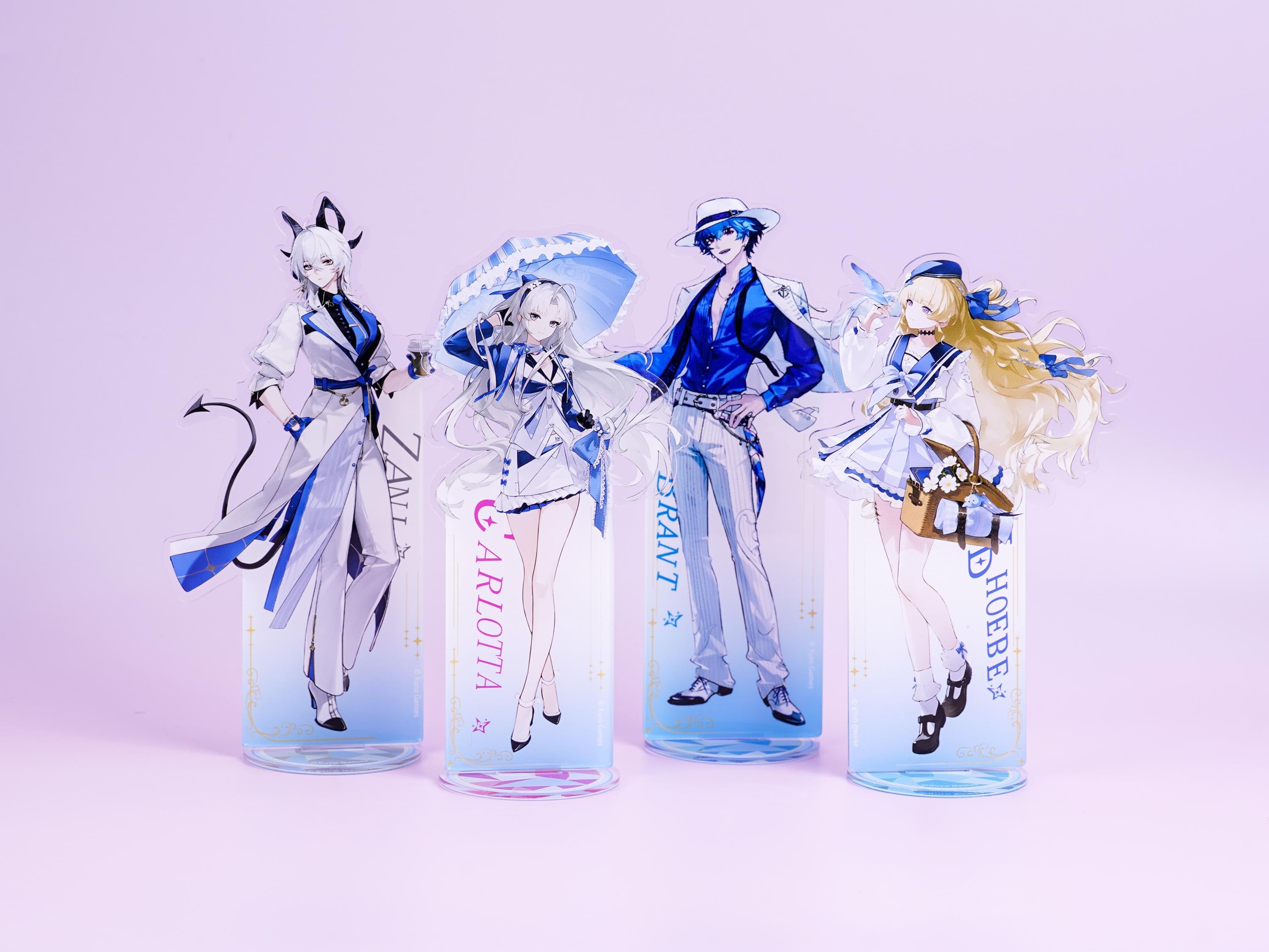 Wuthering Waves Acrylic Standee Set, Phoebe Carlotta Brant Zani Summer ...