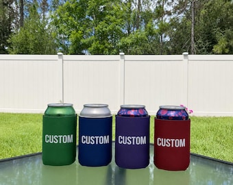 Portabevande personalizzato in schiuma, ideale come sacchetto per bomboniere. Set da 2 pezzi.