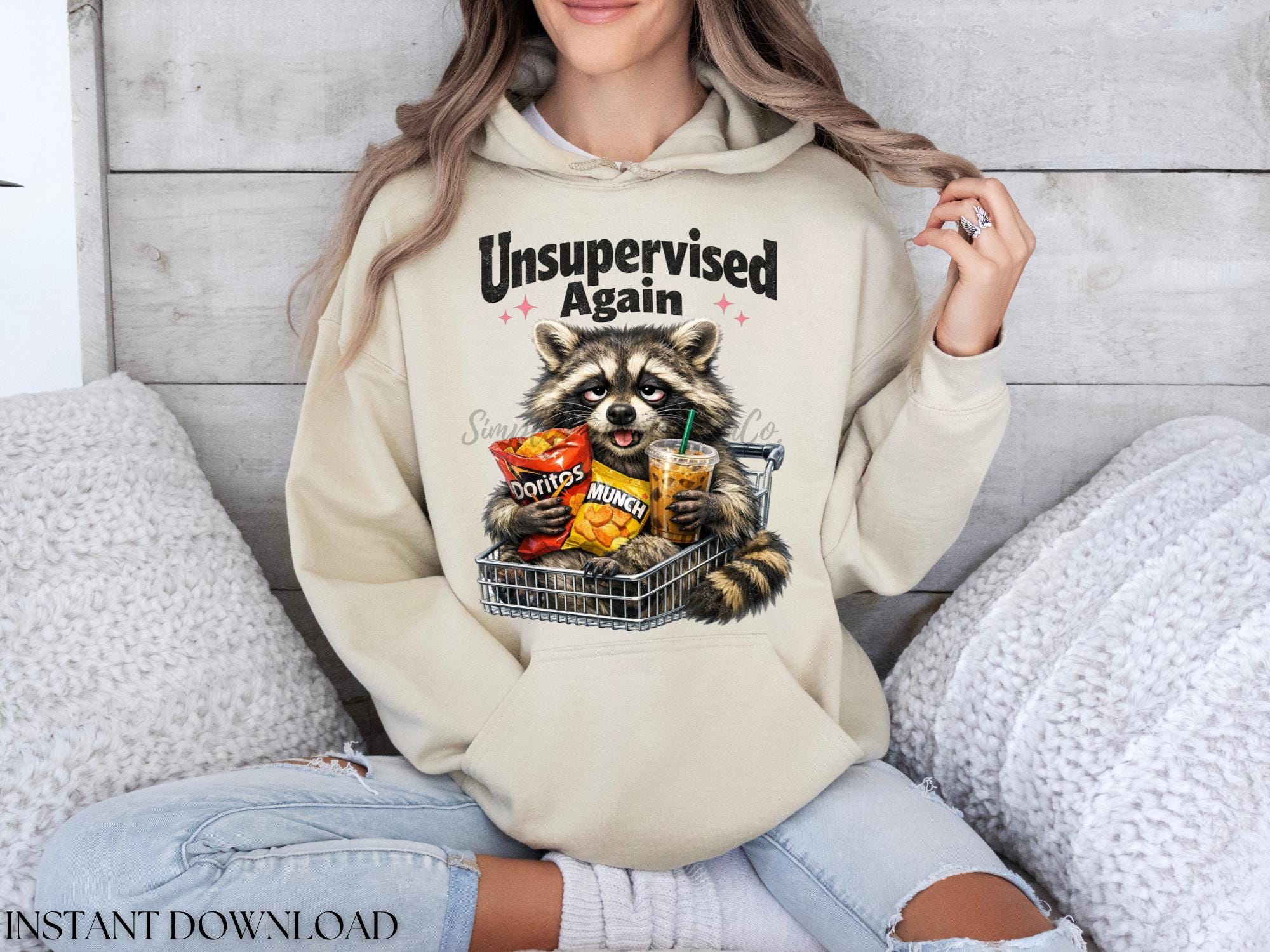Funny Raccoon PNG | Unsupervised Again Design | Chaos Raccoon ...