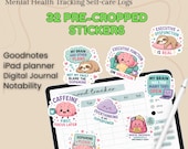 32 ADHD Stickers for Planner | Neurodivergent Stickers | Digital GoodNotes Stickers | Printable Mental Health PNG | iPad Planner Sticker