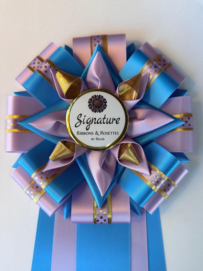 Luxe Style Personalized Dog Show Award Ribbon: Custom 7.5