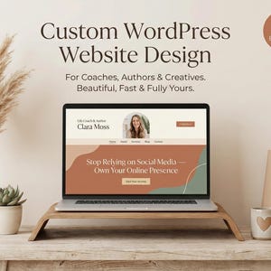 Criação de Sites WordPress Personalizados | Configuração de Blog e Portfólio | Para Coaches, Autores e Criativos | Construímos o Seu Site WordPress | Site Completo