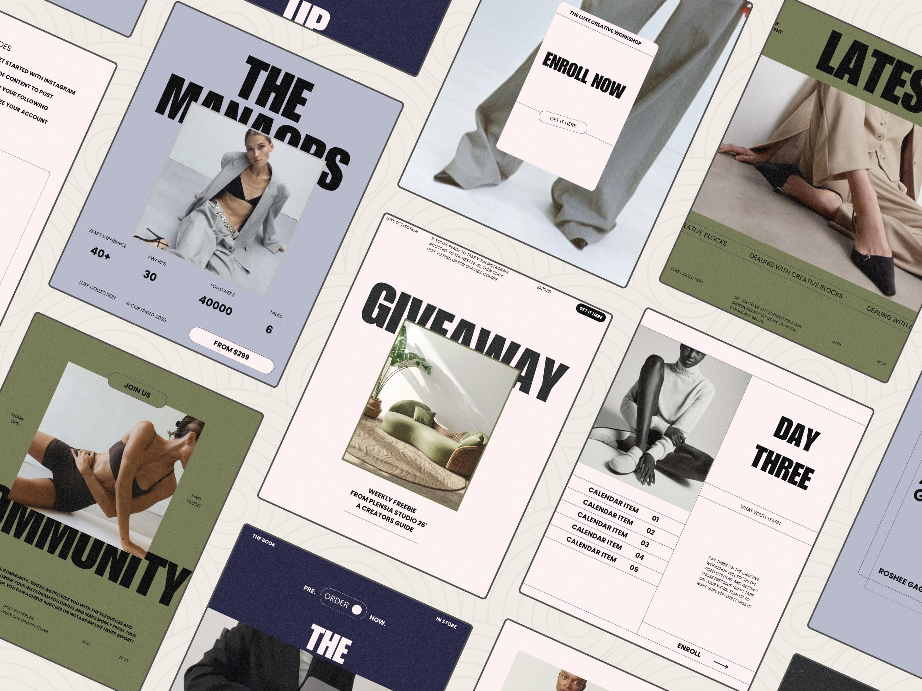 Coach Instagram Templates Canva | Business Social Media Kit (72 Designs ...