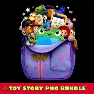 New Toy Story 5 PNG Bundle, Buzz Lightyear, Woody Jessie PNG, Alphabet, Toy Story Birthday Shirt Design, Toy Story Clipart-Instant Download image 3