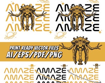 5+ Files AMAZE Pdf,Png, Amaze Amaze Amaze Svg, Scifi Book Inspired, Scifi Reader Gift, Funny Space Shirt Png, Cricut Files, Instant Download