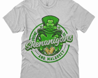 Shenanigans Frog with Top Hat T-shirt | St. Patrick's Day Leprechaun Design