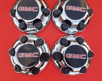4pcs Chrome GMC Sierra Yukon Savana 6 Lugs 1500 Center Caps 16" 17" Wheels