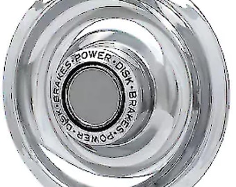 1pc CHROME CHEVY GM Rally Wheel Center Hub Cap Disc Brake Rim Cover Trim Ring