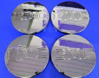 4 pcs GMC CHROME Center CAP Yukon Denali Sierra 83mm 18 20 22 Wheel